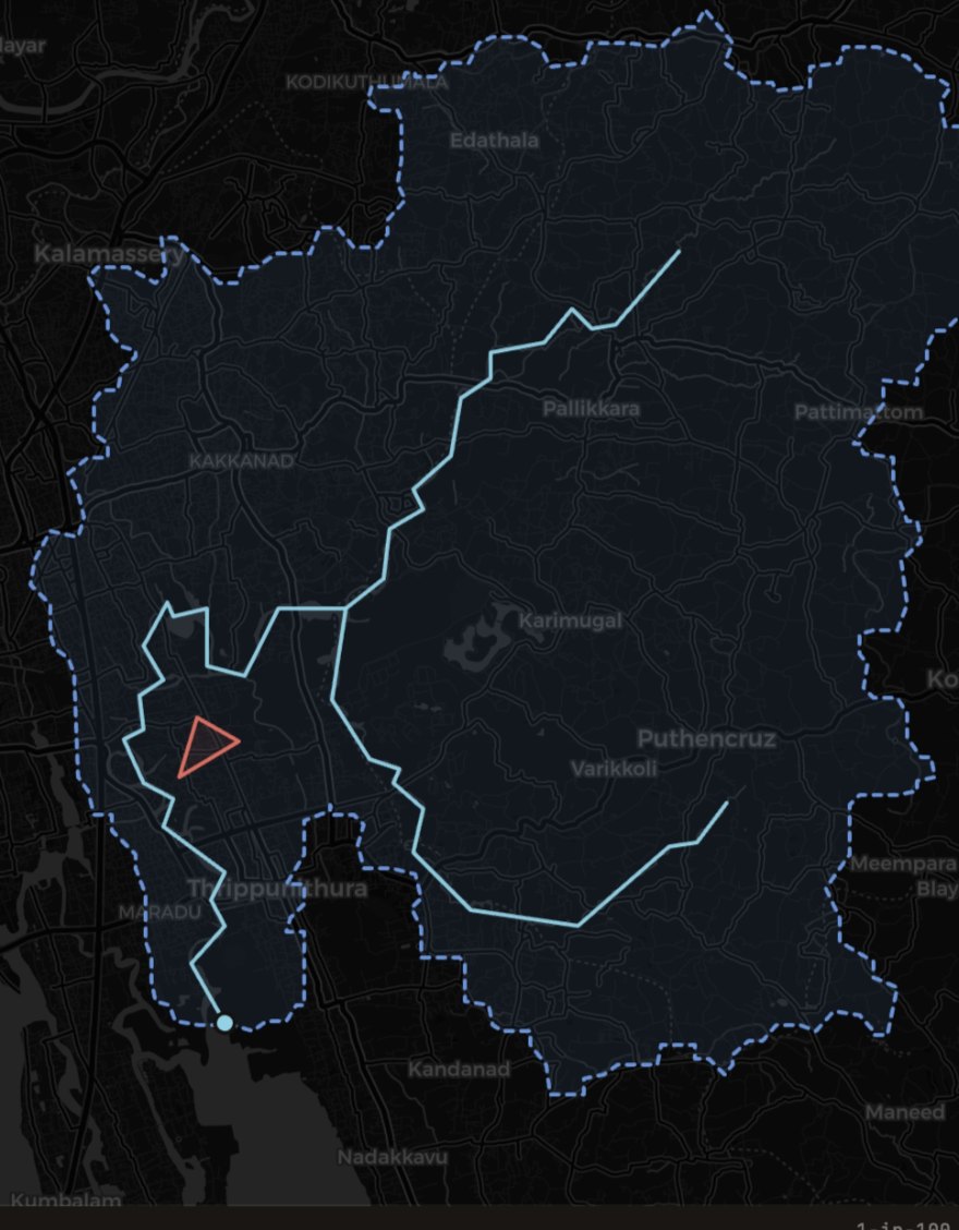 Parcel outline and delineated catchment